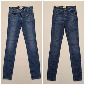Bundle L'Agence Chantal Low Rise & Margot High Rise Blue Denim Skinny Jeans 25